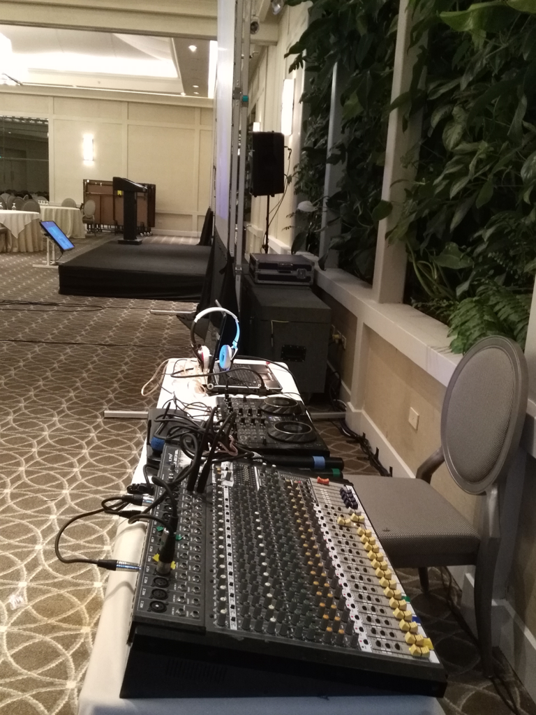 equipo de grabación de audio profesional